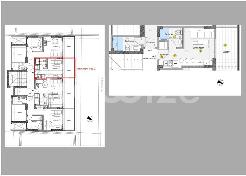 Photo 5,Εξωτερική,ΠΏΛΗΣΗ,Κατοικία,Διαμέρισμα,24τ.μ,€60,000,Περαία