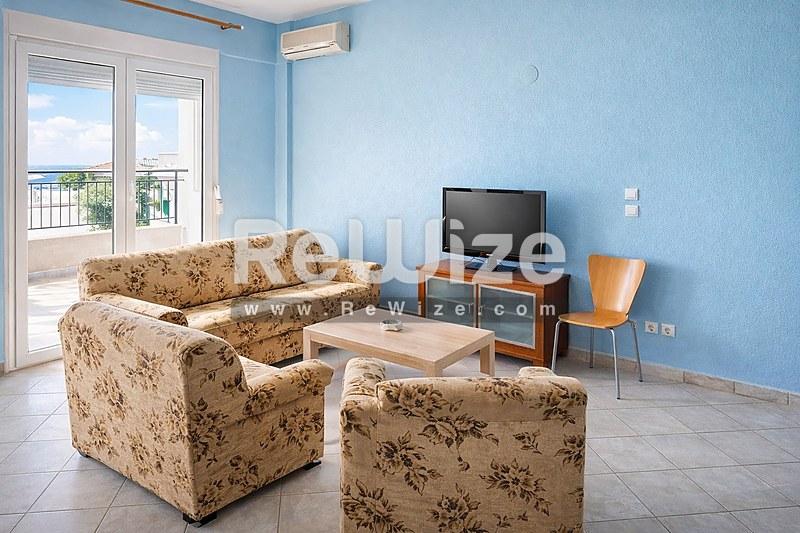 Apartment 50 m² in Kassandra, living room