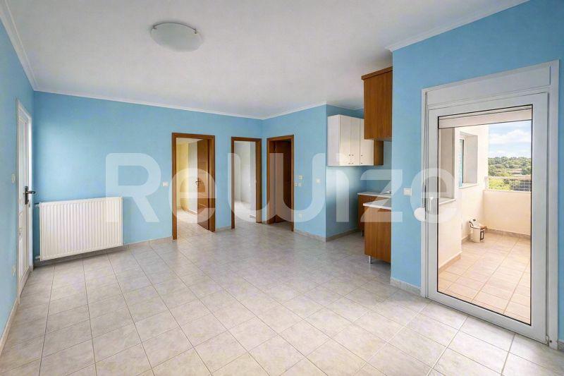 Apartment 50 m² in Kassandra, open-plan living area