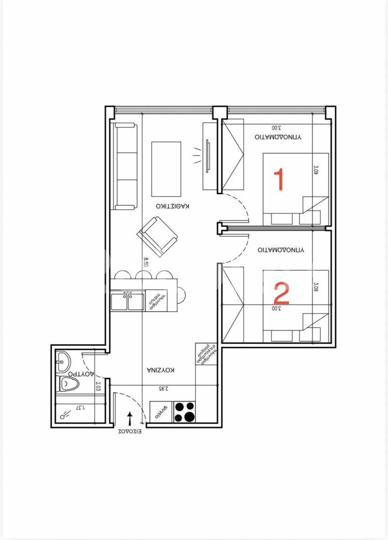 Photo 5,Outside,SALE,Residency,Apartment,52sqm,€250,000,Ag. Konstantinos - Plateia Vathis