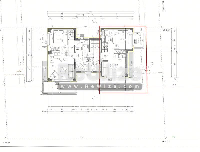 Apartment 52 m² in Thermaikos, floor plan