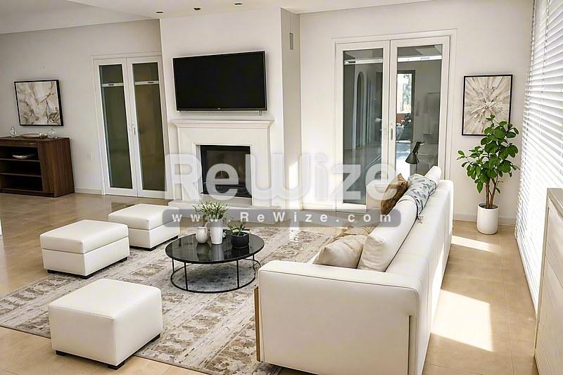 Building 348 m² in South Corfu, living room