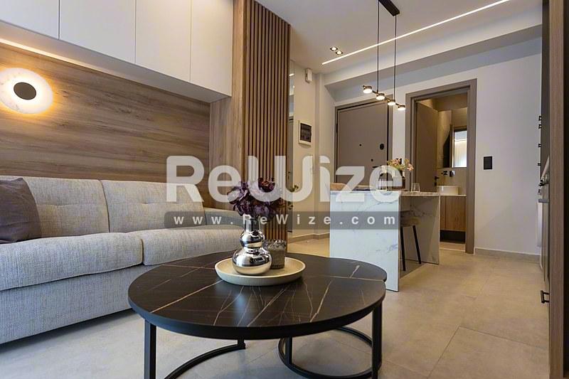 Studio 25 m² in Thessaloniki, open-plan living area