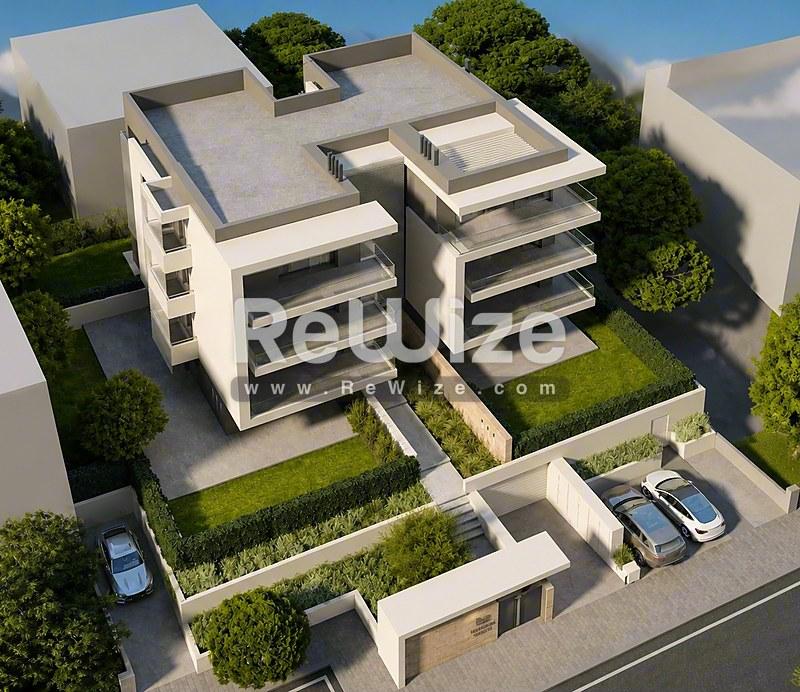 Apartment 107 m² in Pylaia-Chortiatis, aerial view