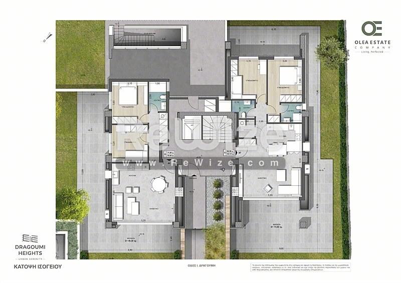 Apartment 107 m² in Pylaia-Chortiatis, floor plan