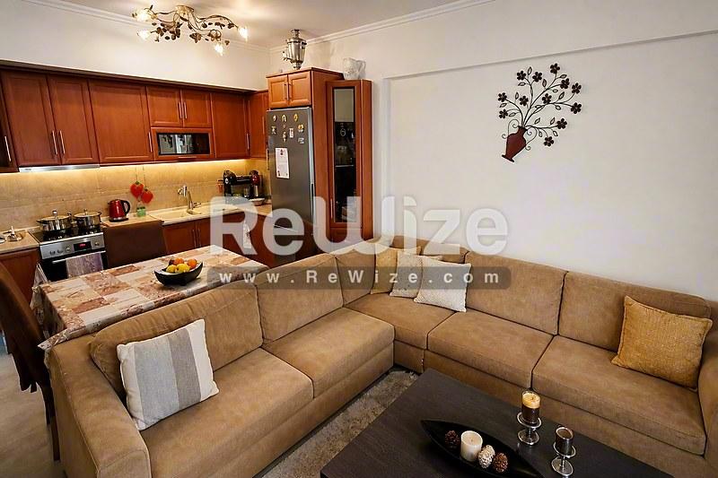Apartment 76 m² in Ampelokipoi-Menemeni, open-plan living area