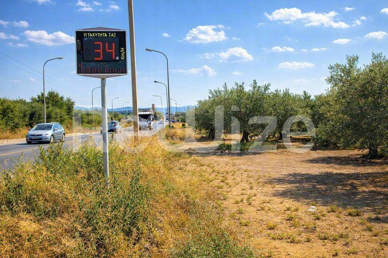Οικόπεδο στη Χαλκιδική με ελιές, πρόσβαση στο δρόμο και δυνατότητα ανάπτυξης σε αγροτική περιοχή.