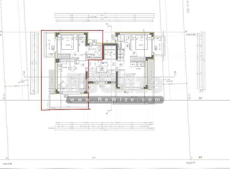 Apartment 55 m² in Thermaikos, floor plan