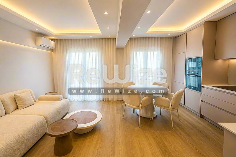 Apartment 85 m² in Thessaloniki, open-plan living area