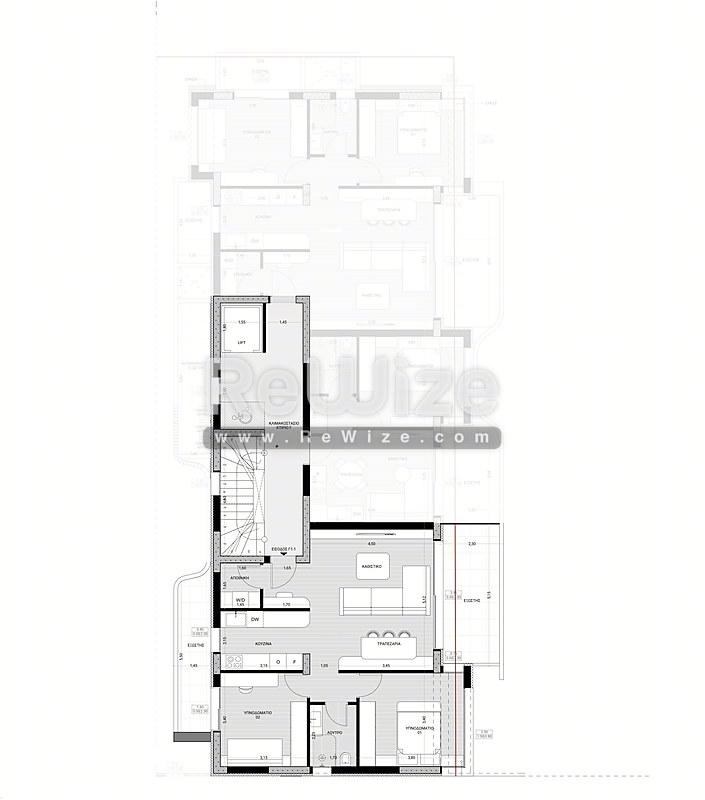Apartment 100 m² in Thermi, floor plan