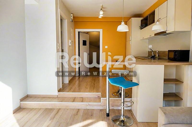 Apartment 40 m² in Thessaloniki, open-plan living area